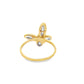 Butterfly Ring Baguette Set 0.33 ctw Diamond 10K Yellow Gold