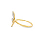 Butterfly Ring Baguette Set 0.33 ctw Diamond 10K Yellow Gold