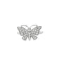 Sophisticated Butterfly Ring 0.27 ctw Diamond 10K White Gold