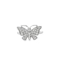 Sophisticated Butterfly Ring 0.27 ctw Diamond 10K White Gold