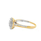 10K Yellow Gold Oval Cut Diamond Ring 0.25 ctw
