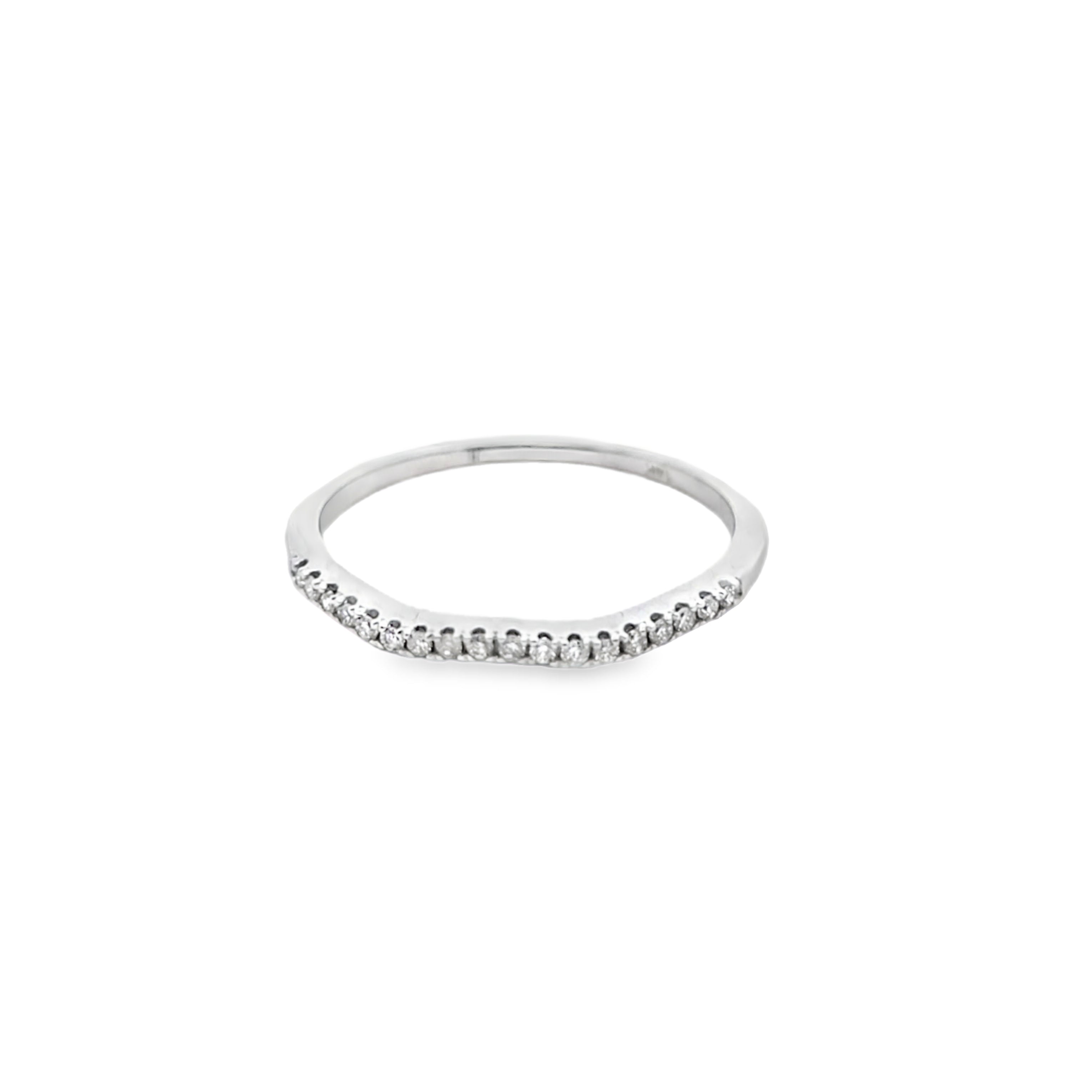 14K White & Rose Gold Round Cut Diamond Ring 0.36 ctw