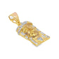 10K Yellow Gold 0.25 ctw Diamond Jesus Head Pendant | Faith & Devotion Jewelry | Jewelry Palace