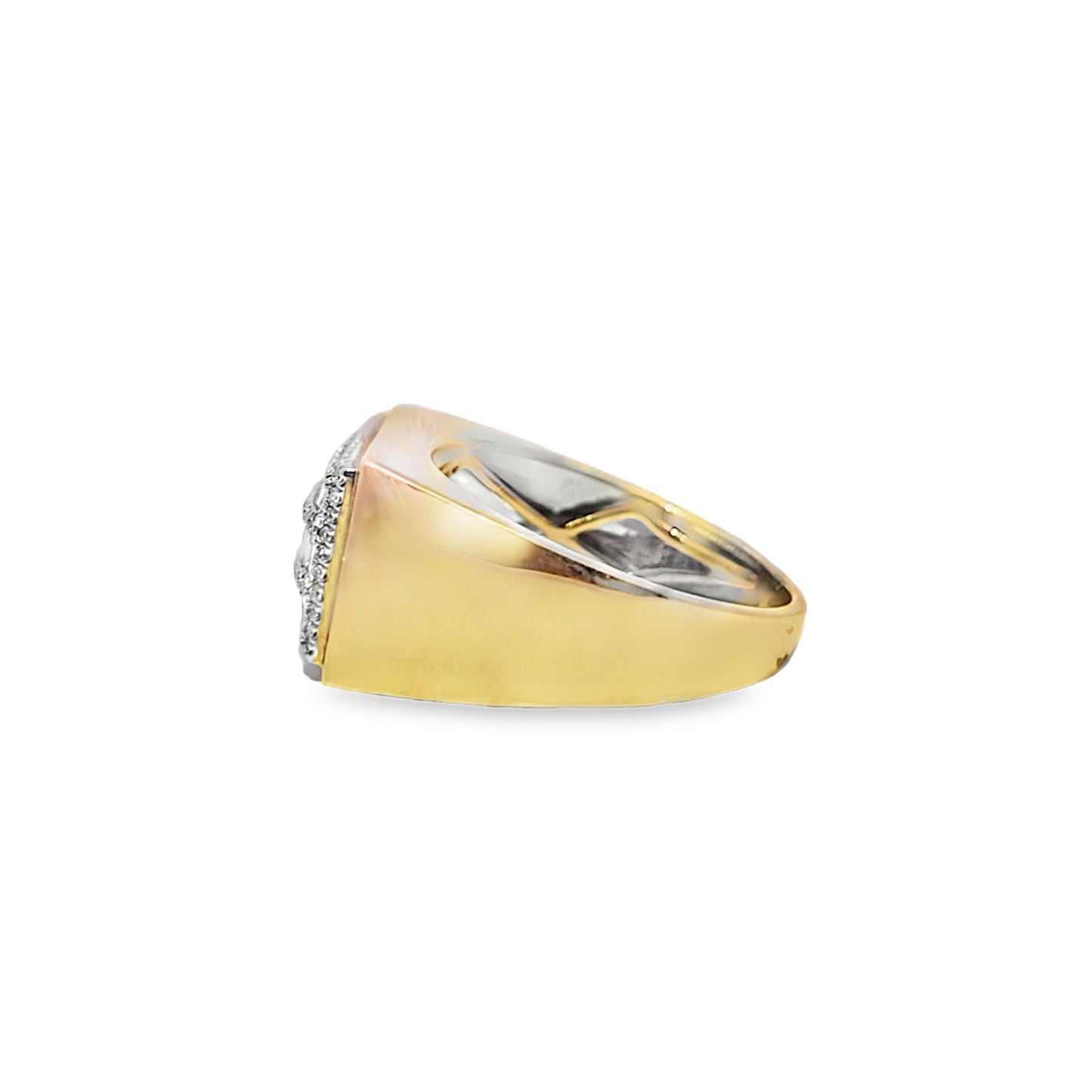 Square Baguette Diamond Ring 0.60 ctw 10K Yellow Gold