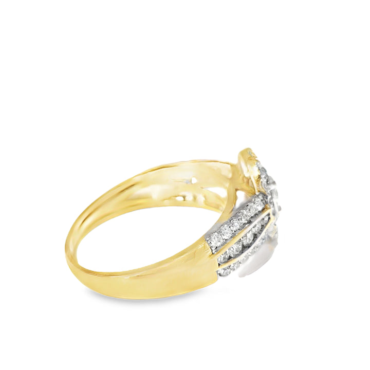 14K Yellow Gold Oval Cut Diamond Ring 0.27 ctw