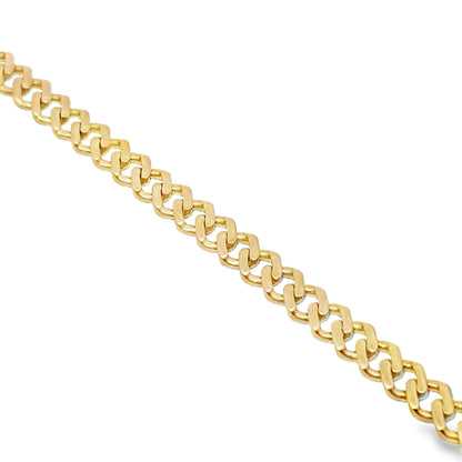 6MM Cuban Bracelet 2.47 ctw Diamond 10K Yellow Gold
