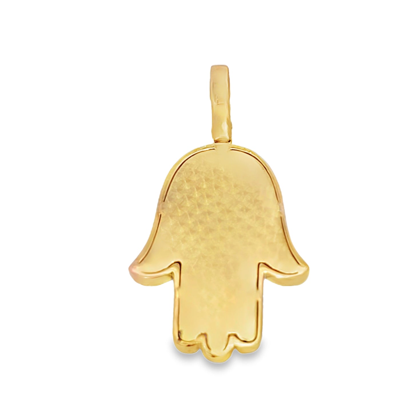 Enlightened Hamsa Pendant 1.45 ctw Diamond 10K Yellow Gold