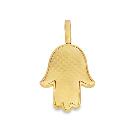 Enlightened Hamsa Pendant 1.45 ctw Diamond 10K Yellow Gold