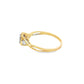 10K Yellow Gold Round Cut Diamond Ring 0.10 ctw