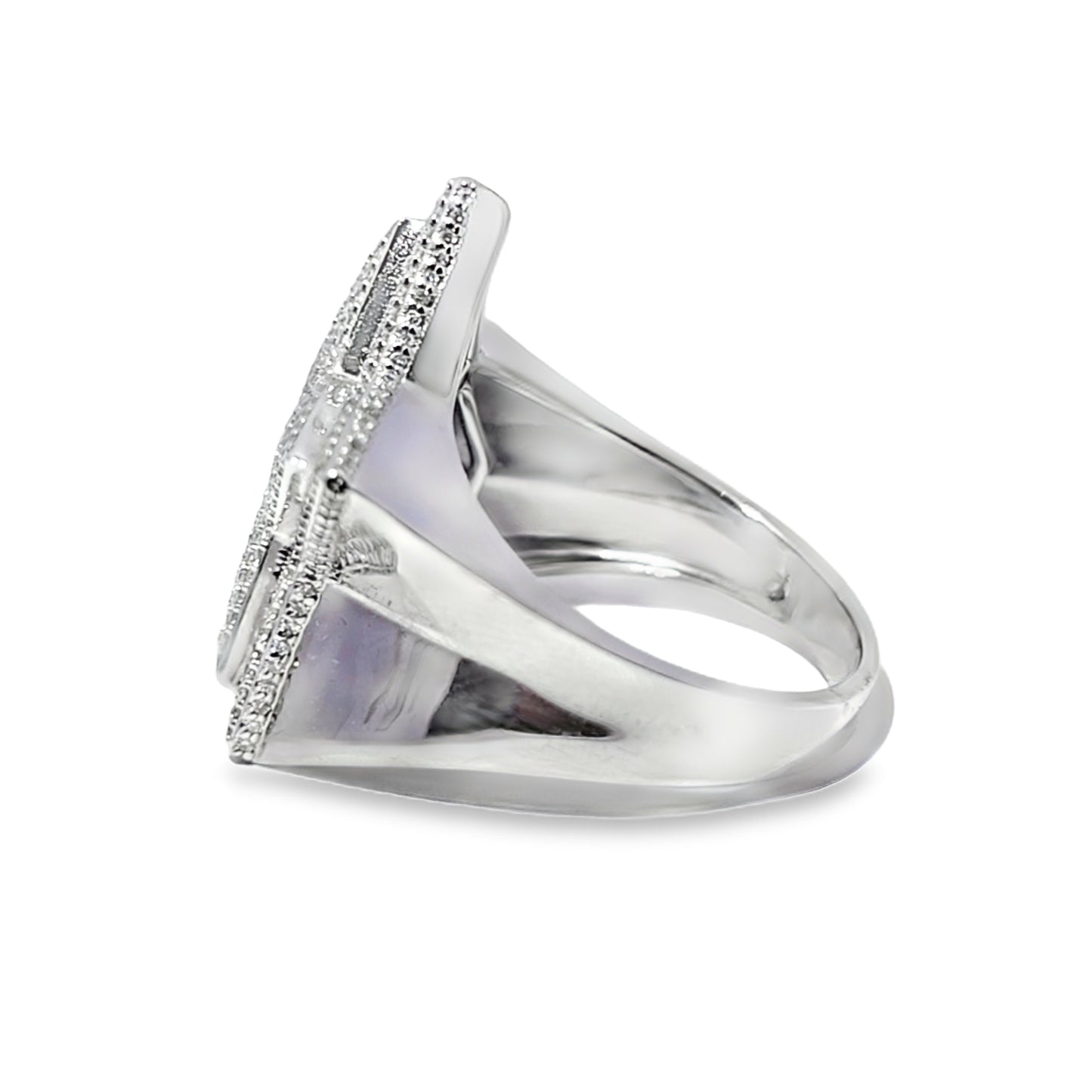 Star Ring 1.14 ctw Diamond 10K Yellow and White Gold