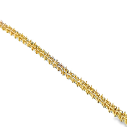 Women's Diamond Tennis Bracelet 1 ctw 10K Yellow Gold 7"