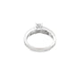 14K White Gold Princess Cut Diamond Ring 1.25 ctw