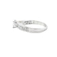 14K White Gold Princess Cut Diamond Ring 1.25 ctw