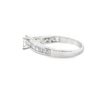 14K White Gold Princess Cut Diamond Ring 1.25 ctw