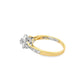 10K Yellow Gold Round Brilliant Diamond Engagement Ring 0.40 ctw