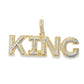 King Pendant 0.68 ct. Diamond 10K Yellow Gold