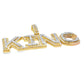 King Pendant 0.68 ct. Diamond 10K Yellow Gold
