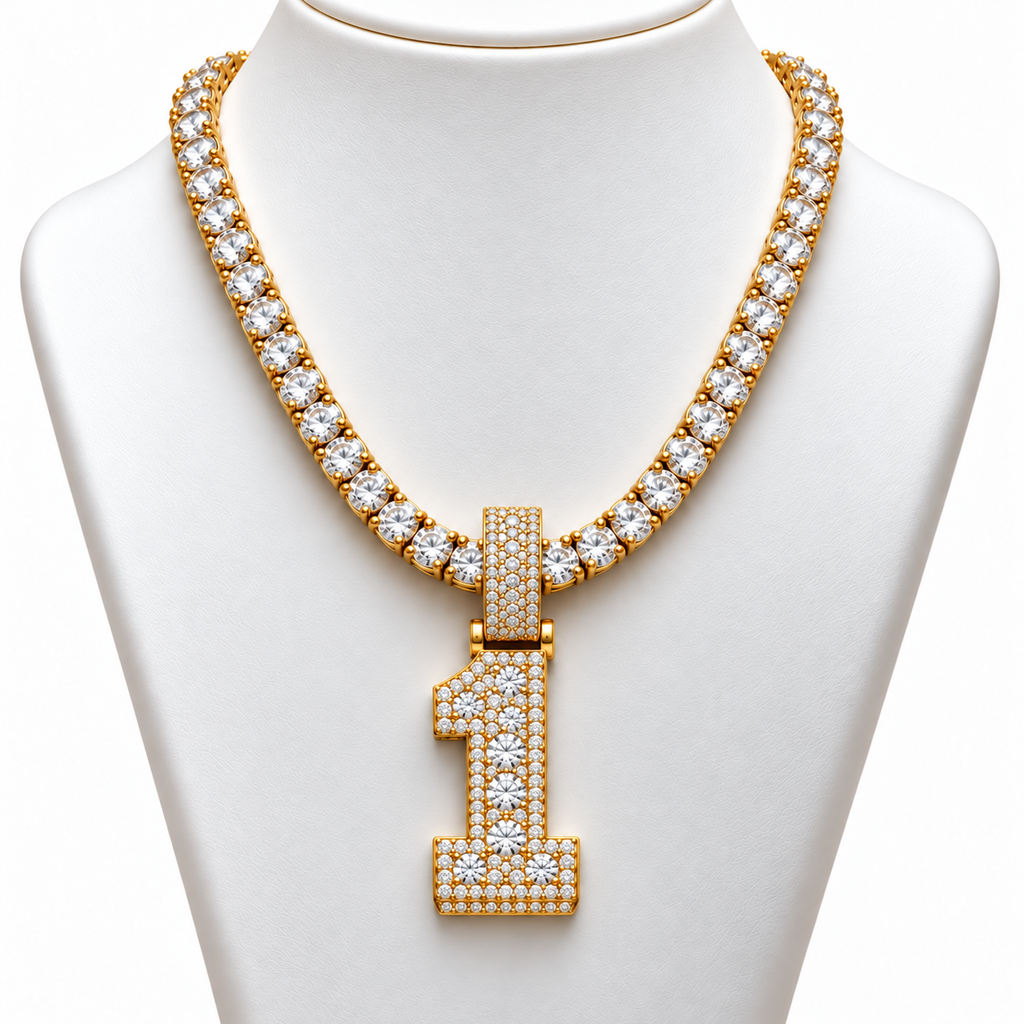 VVS 5mm Tennis Chain with any Number 0-9