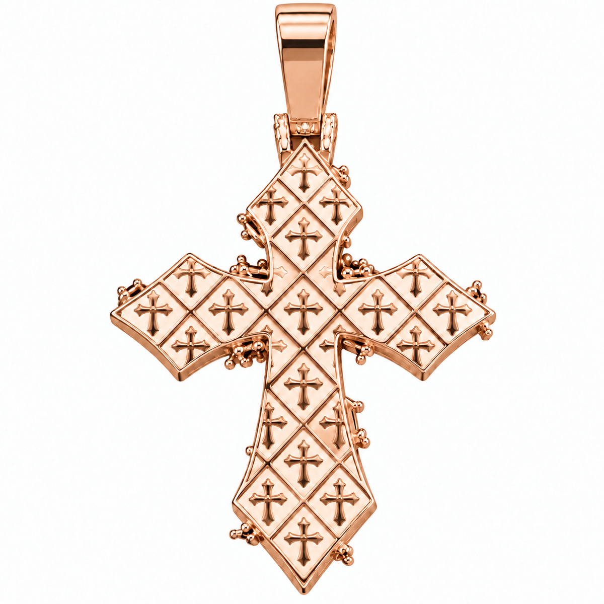 6.35 CTW Lab Grown Diamond Cross Pendant – 3 Inch Iced Out Silver Cross for Men & Women