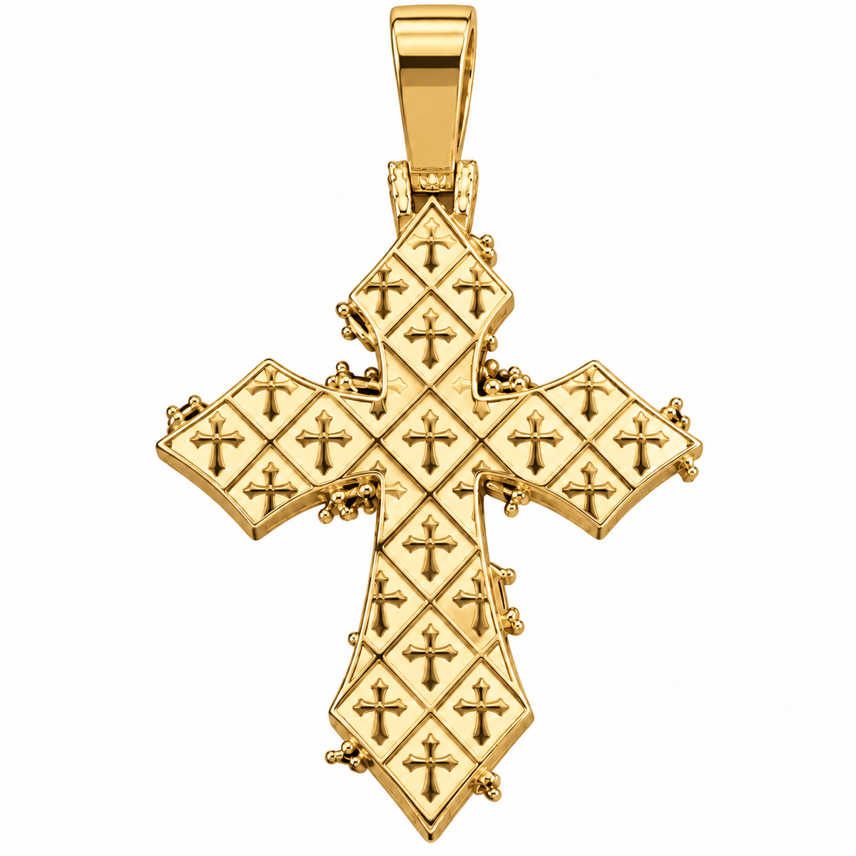 6.35 CTW Lab Grown Diamond Cross Pendant – 3 Inch Iced Out Silver Cross for Men & Women
