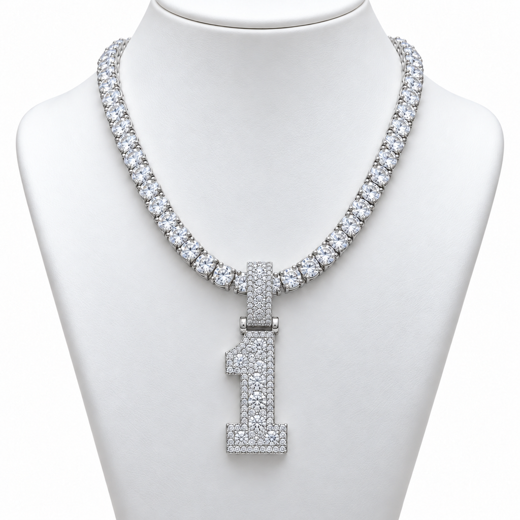 VVS 5mm Tennis Chain with any Number 0-9