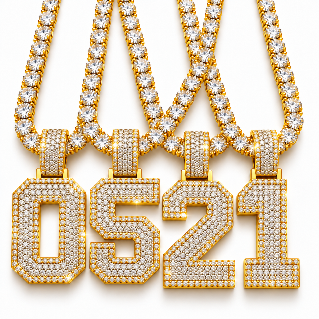 VVS 5mm Tennis Chain with any Number 0-9