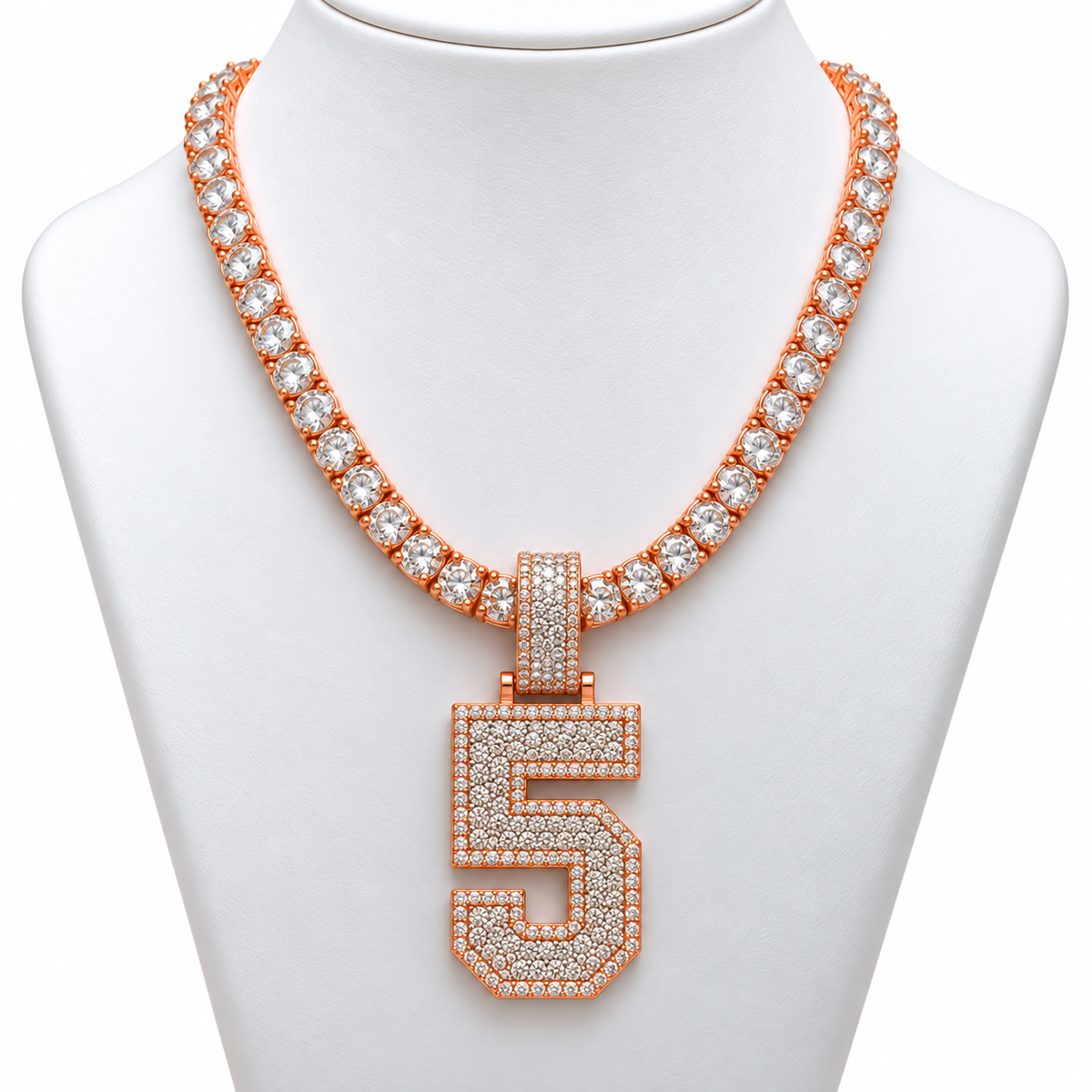 VVS 5mm Tennis Chain with any Number 0-9