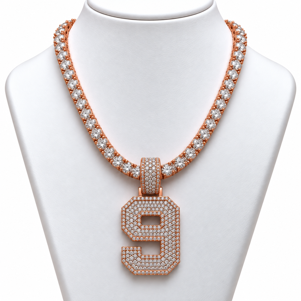 VVS 5mm Tennis Chain with any Number 0-9
