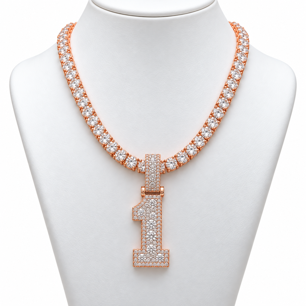 VVS 5mm Tennis Chain with any Number 0-9