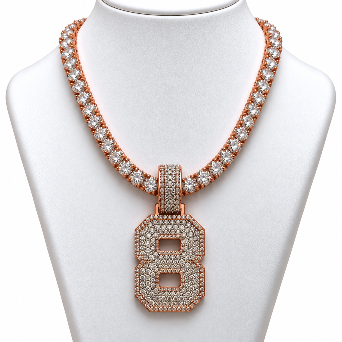 VVS 5mm Tennis Chain with any Number 0-9