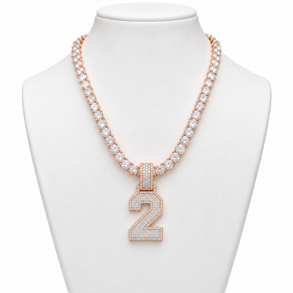 VVS 5mm Tennis Chain with any Number 0-9