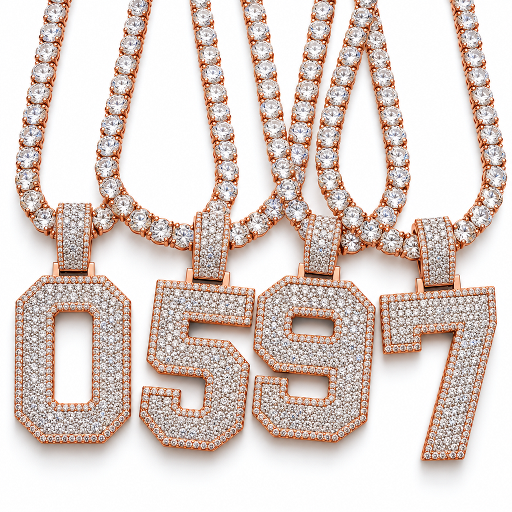 VVS 5mm Tennis Chain with any Number 0-9