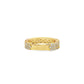 10K Yellow Gold 3 Row Band Ring 2.12 ctw Diamond