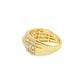 Mens 5 Row Wedding Band 1.46 ctw Diamond 14K Yellow Gold