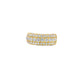Mens Band Ring 2.11 ctw Diamond Round Cut 14K Yellow Gold