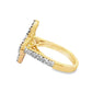 Ombre Blossom Ring 0.26 ctw Diamond 10K Yellow Gold