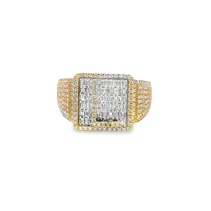 "L" Initial Ring Diamond 0.86 ctw 10K Yellow Gold