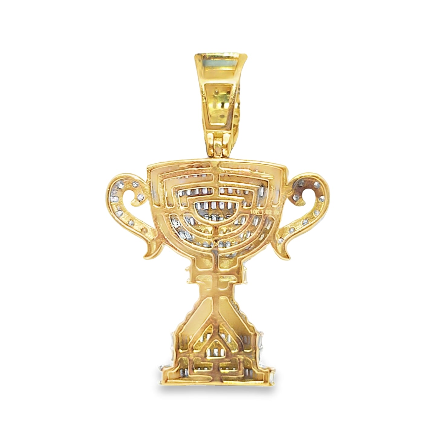10k Yellow Gold Diamond Champion Cup Pendant 1.62 ctw