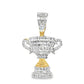 10k Yellow Gold Diamond Champion Cup Pendant 1.62 ctw