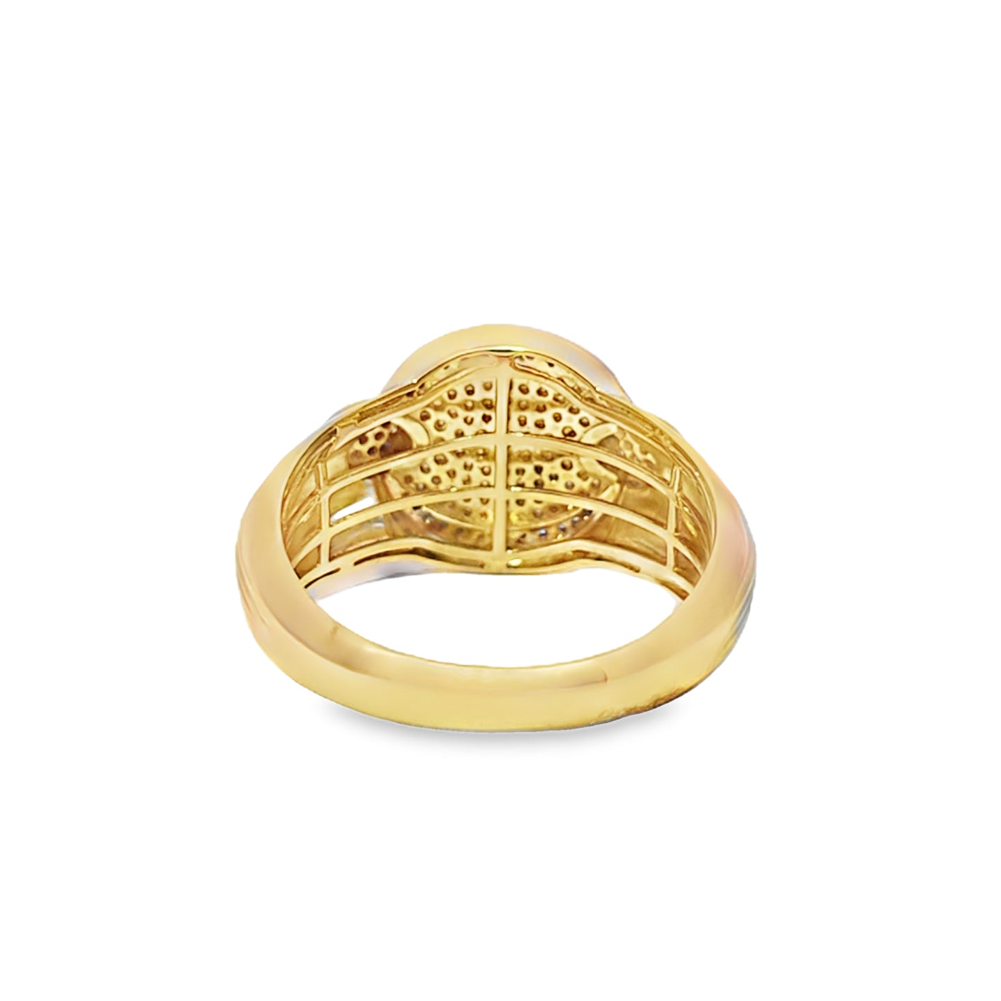 Round Cut Ring 0.35 ctw Diamond 10K Yellow Gold