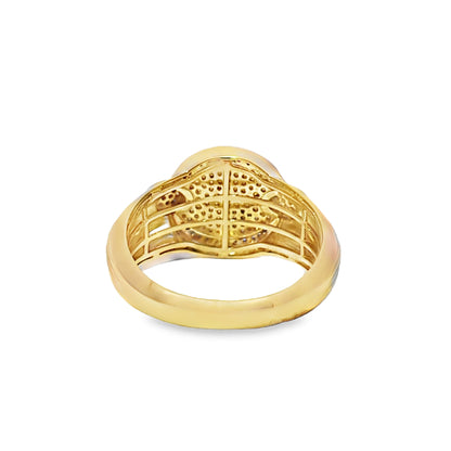 Round Cut Ring 0.35 ctw Diamond 10K Yellow Gold