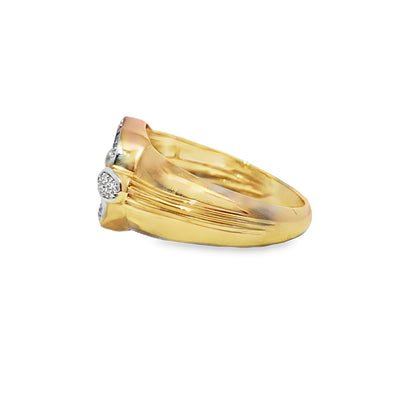 Round Cut Ring 0.35 ctw Diamond 10K Yellow Gold
