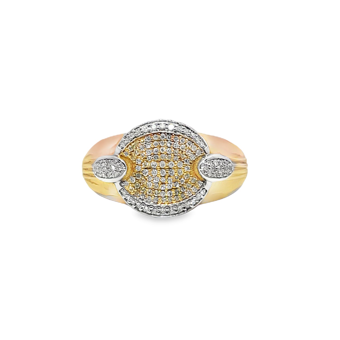 Round Cut Ring 0.35 ctw Diamond 10K Yellow Gold