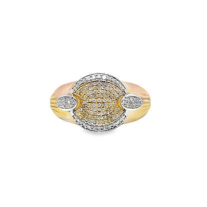 Round Cut Ring 0.35 ctw Diamond 10K Yellow Gold