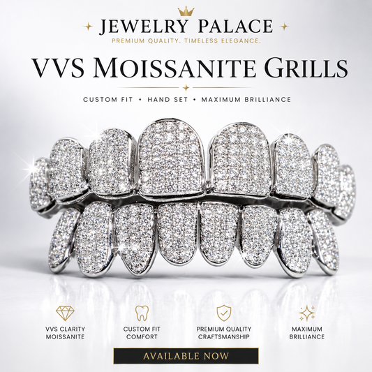 VVS Moissanite Grills – Custom Fit Iced-Out Grillz | Jewelry Palace