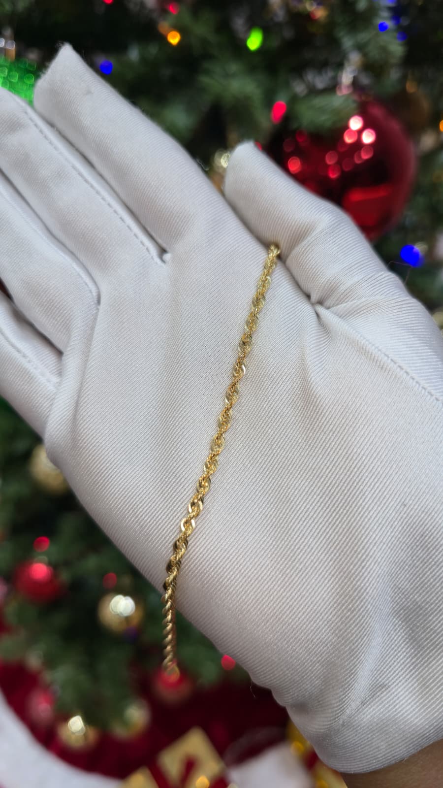 10K Yellow Gold Rope Bracelet 3mm Diamond Cut Chain 6" 7" 8" Mens Womens