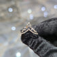 10K White Gold Natural Diamond V-Shaped Band Ring – 0.60 CTW