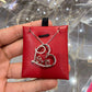 10K White Gold Natural Diamond Love Pendant Necklace Upgrade – 0.30 CTW