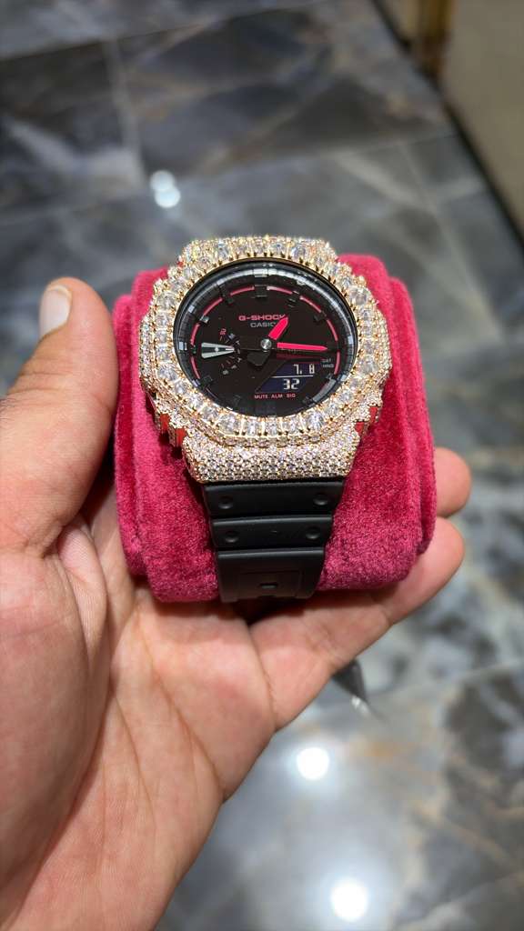Custom Moissanite G-shock