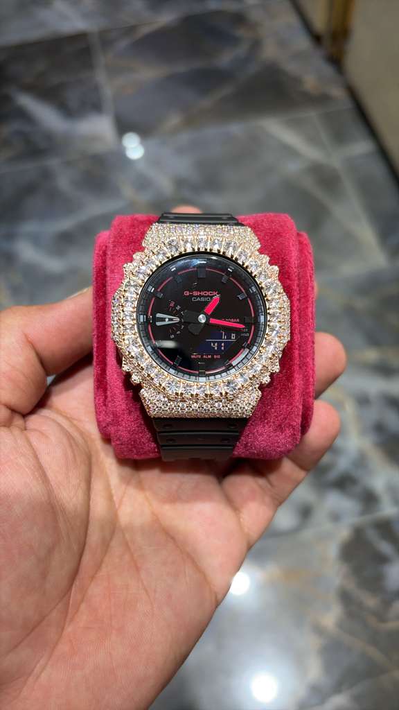 Custom Moissanite G-shock